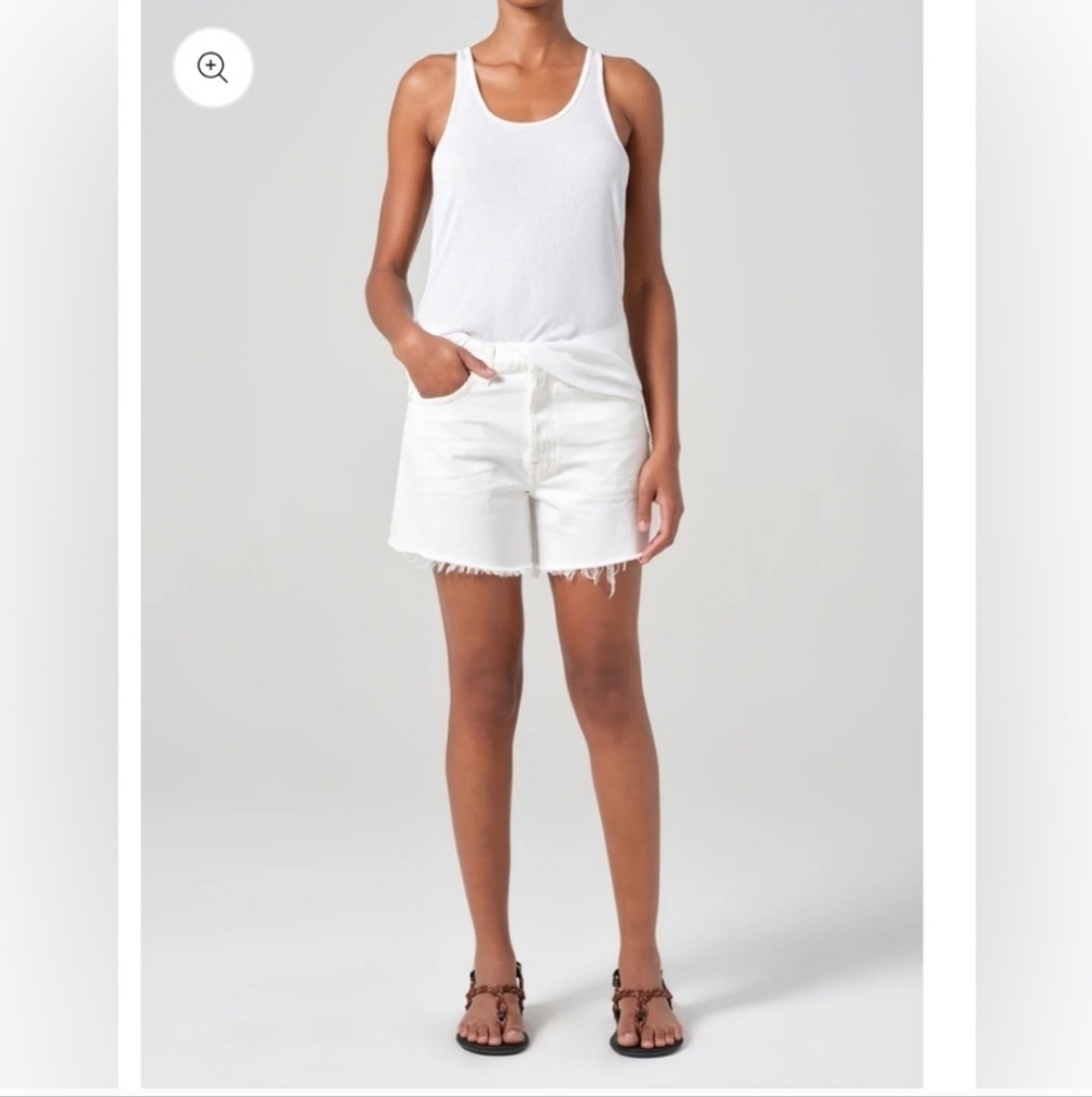 Agolde Women's White High Waist "Stella" Jean Shorts Size 32! New With Tags!